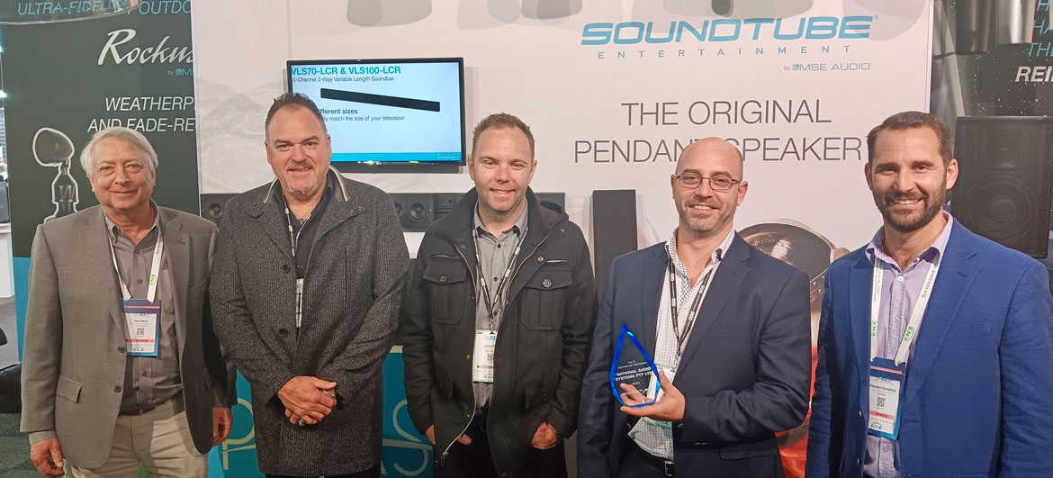 NAS awarded 'Top 5 Commercial Distributor for 2023' by MSE Audio at ISE Barcelona