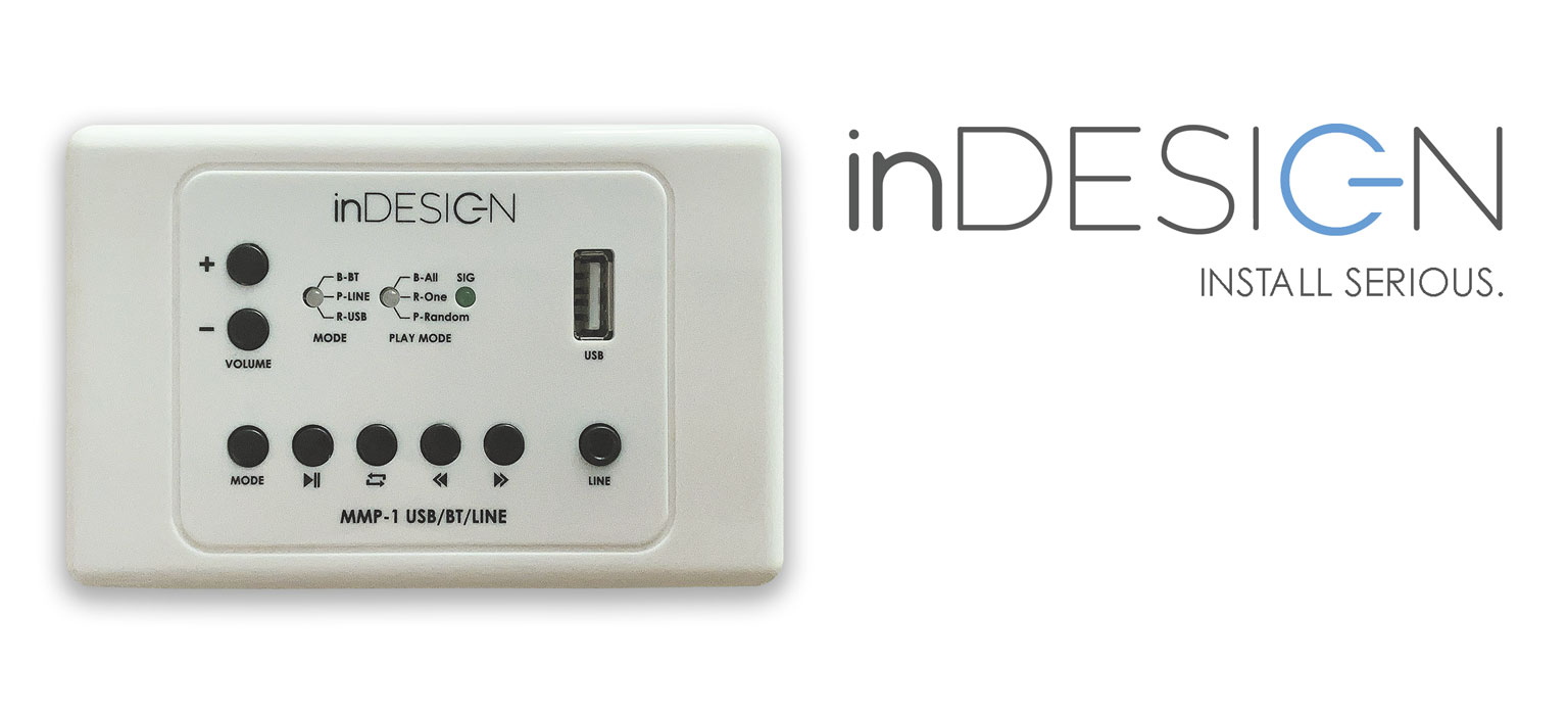 New MMP-1 USB/BT/Line Control Panel from inDESIGN