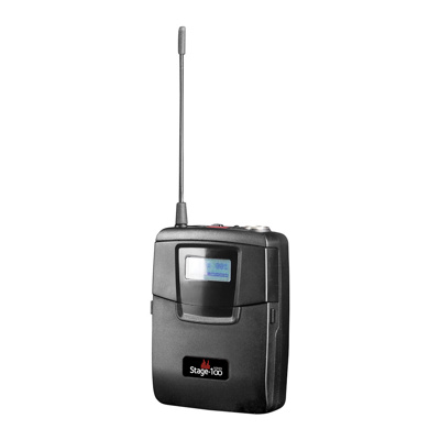 Parallel Bodypack transmitter, 100 channel UHF, (2 x AA batt required) 650MHz