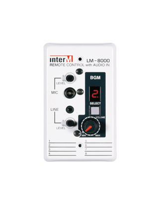Inter-M Remote wall plate for PX-8000. Connection to PX-8000 via CAT5e cable