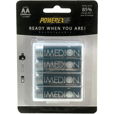 Powerex 4 x AA 2600mAh Powerex Precharged (incl. holder)