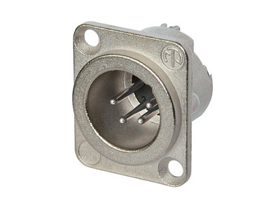 Neutrik 4 pin male chassis mount connector