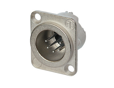 Neutrik 5 pin male chassis mount connector