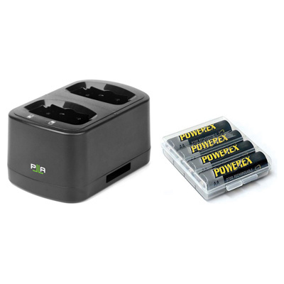 Parallel Charging Package for 6100&9000 Series transmitters. Dual charger, 4x2700mAh AA Batteries