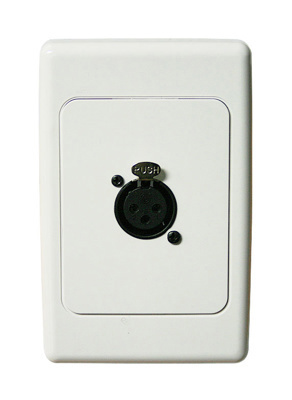 inDESIGN Wall plate Clipsal 2000 with 1 female 3 pin XLR