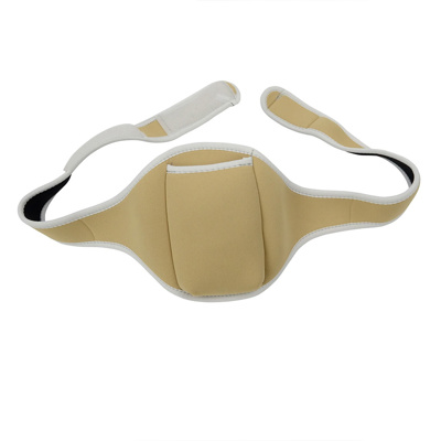 Fitness Audio Velcro adjustable Pouchbelt for bodypack transmitter in beige -Small 86cm