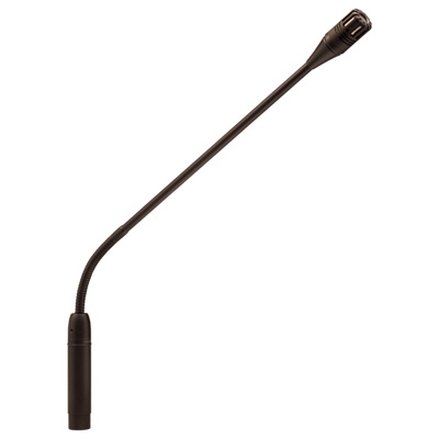 Superlux 60cm back electret condenser gooseneck microphone. S Cardioid. On/off switch in base. Blk