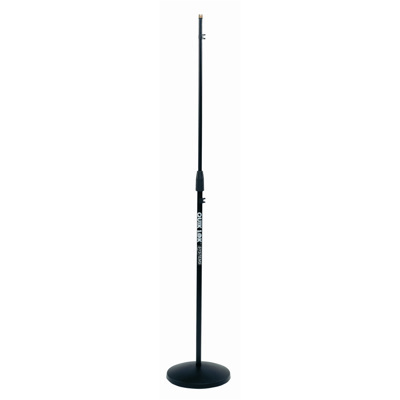 QuikLok A399 BK Microlite , straight, round-base microphone stand - Black