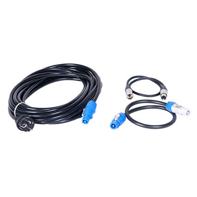 DB Technologies Cable-Set for 4 DVA T4. Power-Con/EC Plug cable 10m, 3 Power-Con Slave 0.5m, 3 XLR
