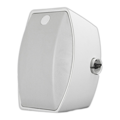 Soundtube Dante®Surface-mount speaker. 5.25 inch woofer & one 1 inch tweeter with BroadBeam®. White