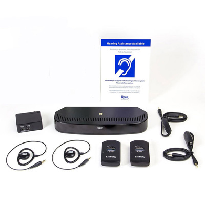 Listen Complete IR assistive listening system for secure audio transmission in small/medium venues