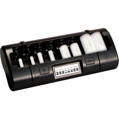 Powerex 8 bank charger for AA, AAA, C & D cell batteries