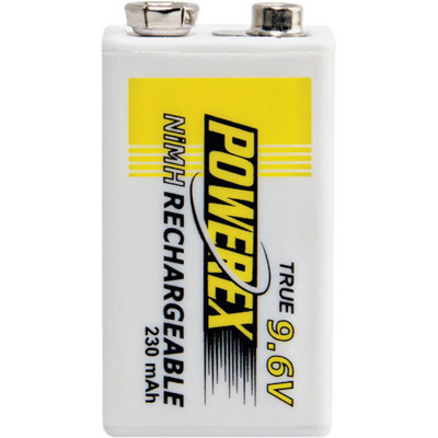 Powerex  9V 9.6v 230mAh Powerex Precharged battery