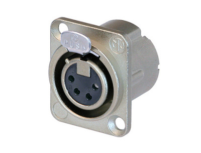 Neutrik 4 pin female chassis mount connector