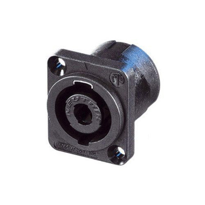 Neutrik 4 pole chassis mount speaker connector, small flange