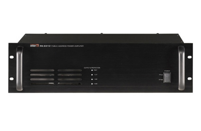 Inter-M 120W commercial power amplifier, 4ohms/70V/100V, HPF, 24VDC backup terminal, 3RU