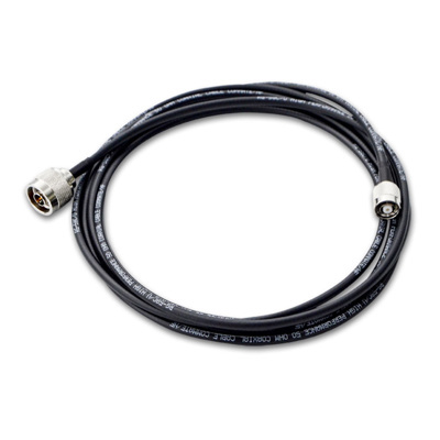 10 foot (3 m) RG-58 C/U coaxial antenna cable with RP-TNC plug and N-Male connectors.