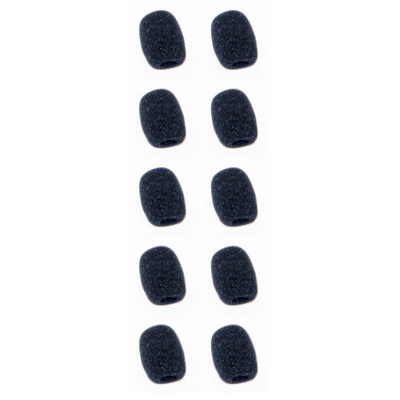 Replacement foam microphone windscreen 10 Pack. For SmartBoom Lite headsets.