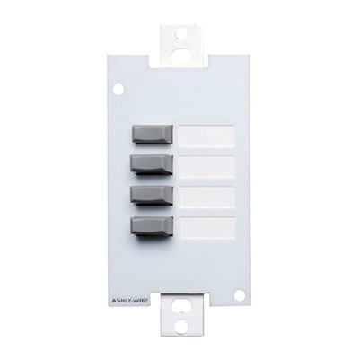 Ashly Wall Remote, 4-position pushbutton select (Decora Style)
