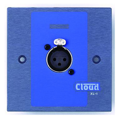 Cloud XLR wall plate with female 3 pin XLR latching connector. (similar to RL-1 & RSL-1) White