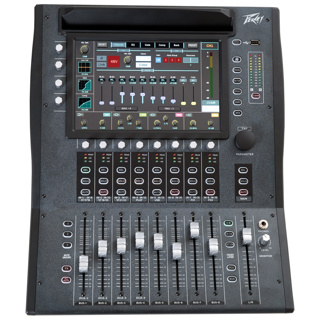 Aureus 28 Digital Mixer. 28 inputs x 14 outputs, 9 faders