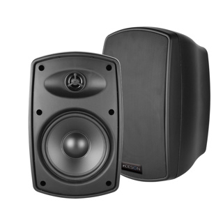 inDESIGN Surface mount passive speaker pair w/ bracket. 30watts 100V/8ohm. IP65 rated. Black