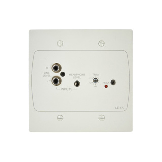 Cloud Active input plate with 1 stereo line input (phono and 3.5mm jack socket) US style. White