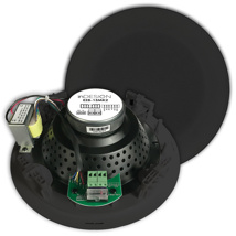inDESIGN 8 2 way coaxial ceiling speaker, 100v line with taps at 15,10,5,2.5 & 1.25. BLACK