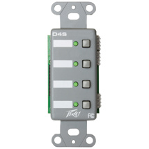 Peavey Digitool MX wall plate. 4 button RS485 with deca plate