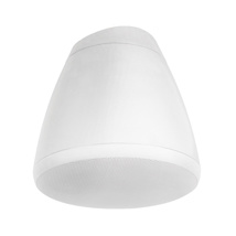 Soundtube 8”open-ceiling coaxial pendant speaker. 6 Position tap switch  64,32,16,8W Wht