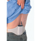 Fitness Audio Velcro adjustable Pouchbelt for bodypack transmitter in beige -Medium 96cm