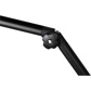 QuikLok A26 BK Microphone desk arm with mic cable for studio applications - Black