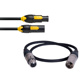 dB Technologies cable-Set containing 2 x PowerconTrue links 70cm, 2 x XLR M/F 70 cm