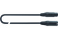 QuikLok Black Series Cable - 3P Female XLR to 3P Male XLR. 1M