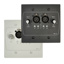 Cloud Active input plate with dual mic input. mic level control and 2 band EQ,  US style. Blk
